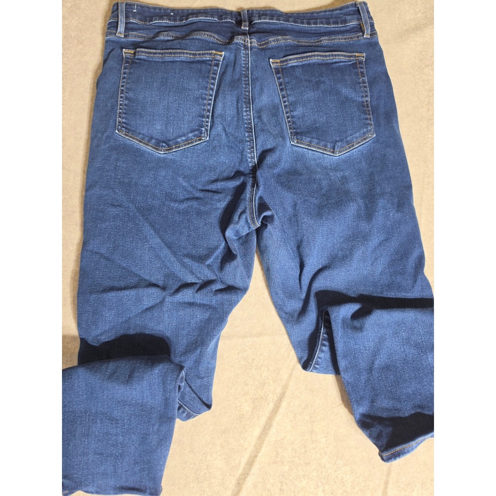 Old Navy The‎ Curvy Skinny Jeans Dark Wash Denim Blue Size 16 33W - Picture 6 of 6